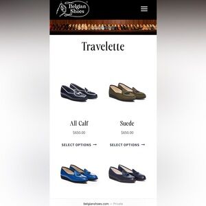 Travelette shoes  in my closet.